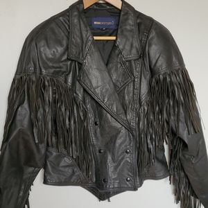 Vintage Leather Bomber
